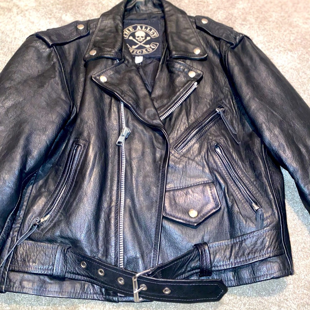 The Alley Chicago Leather Jacket Y2K size 40